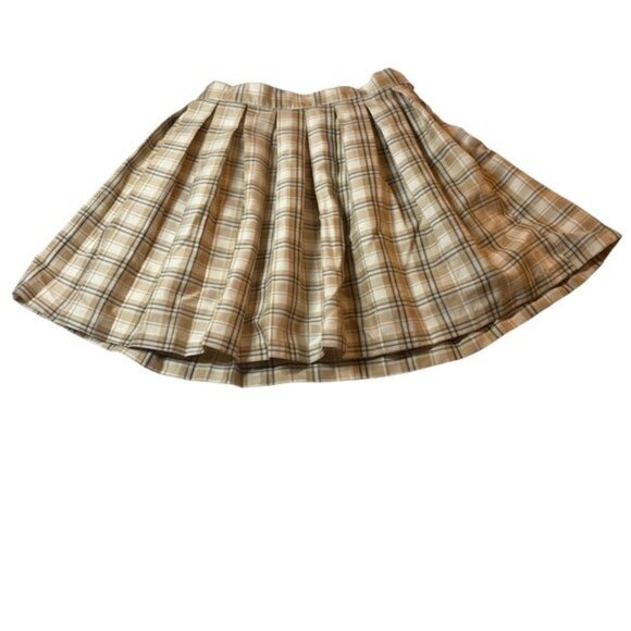 Pleated Skater Mini Skirt Cali 1850 Academia Y2K Preppy Womens XS - Picture 9 of 9